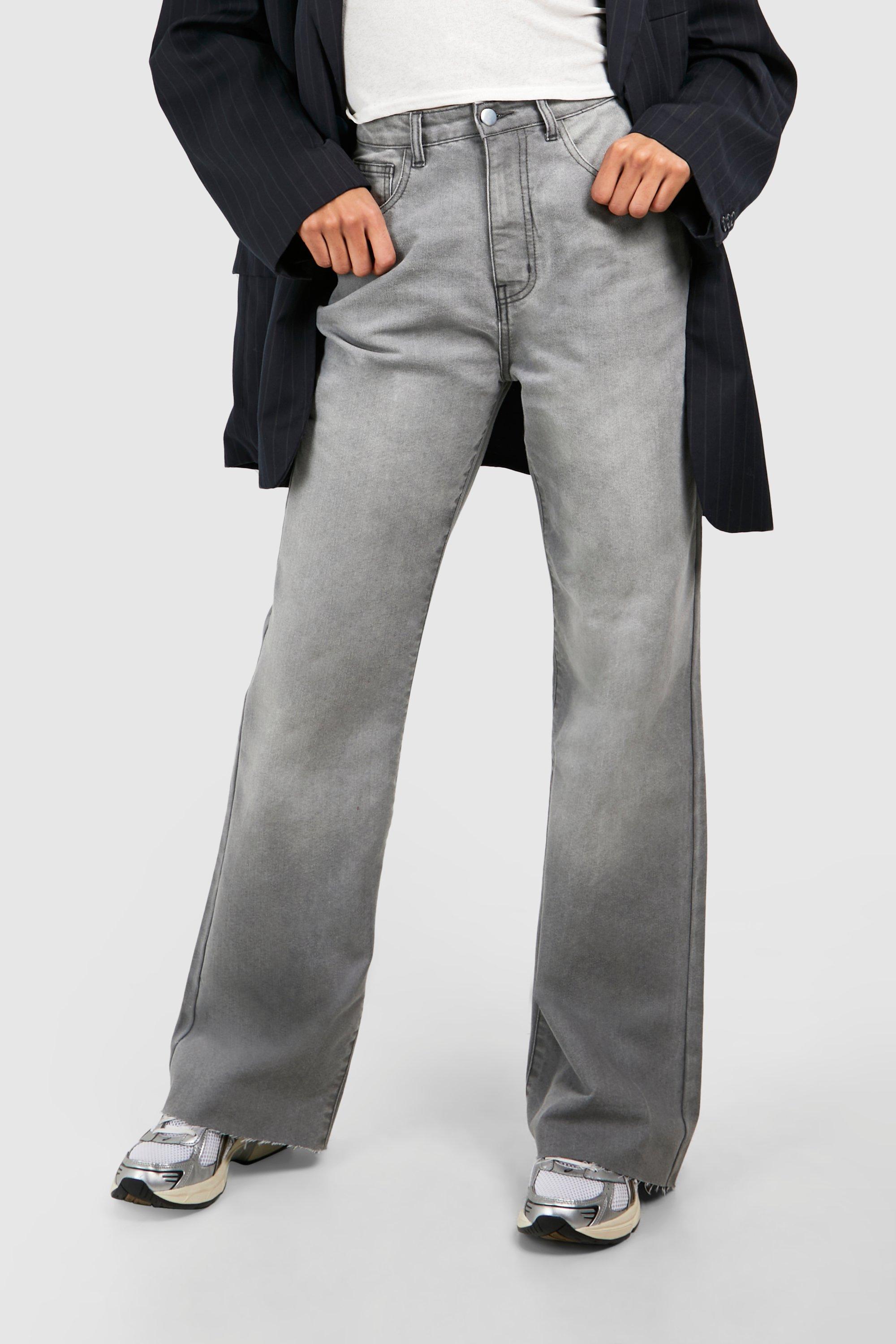 Boohoo straight leg jeans sale